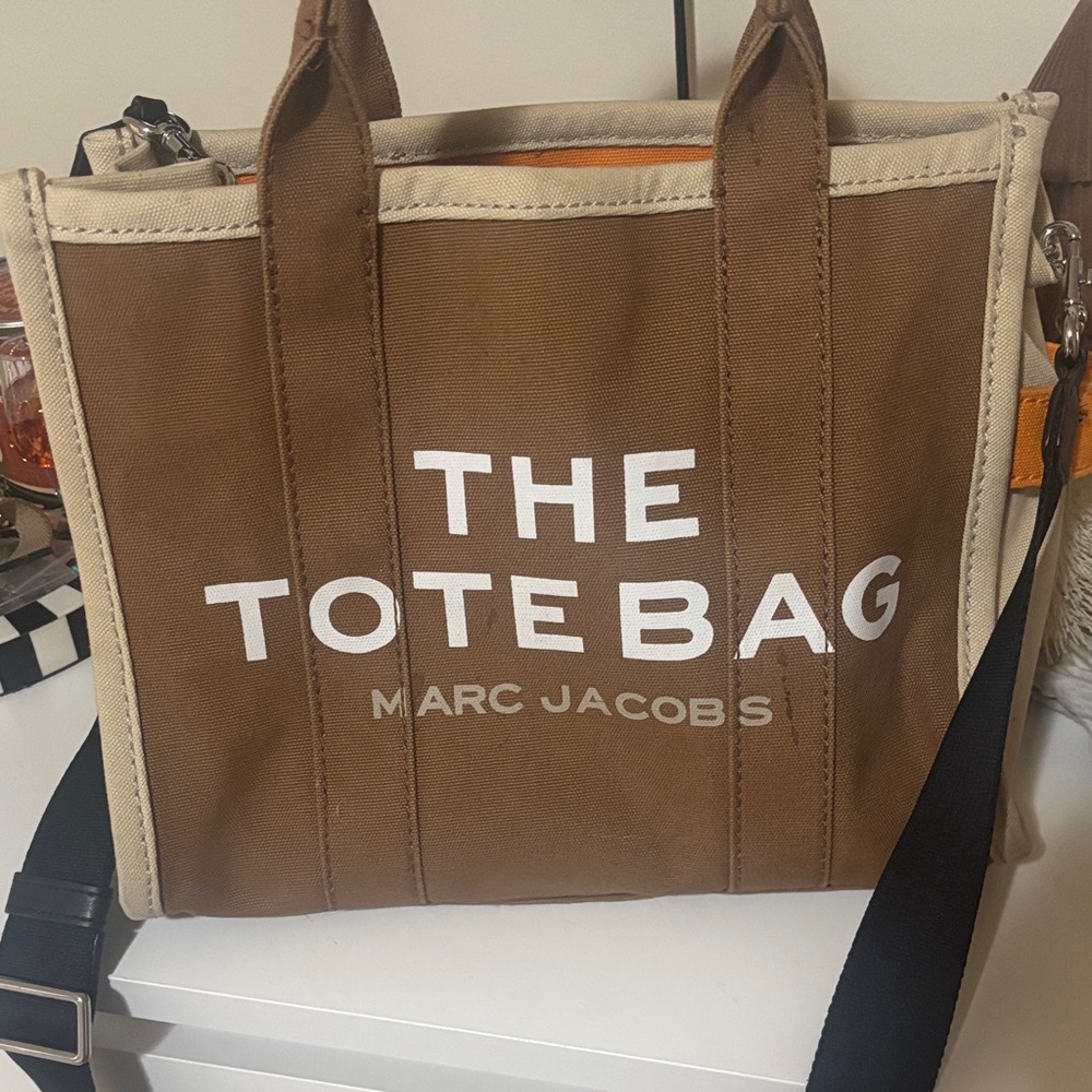 Marc Jacobs Brown and Tan Messenger Bag
